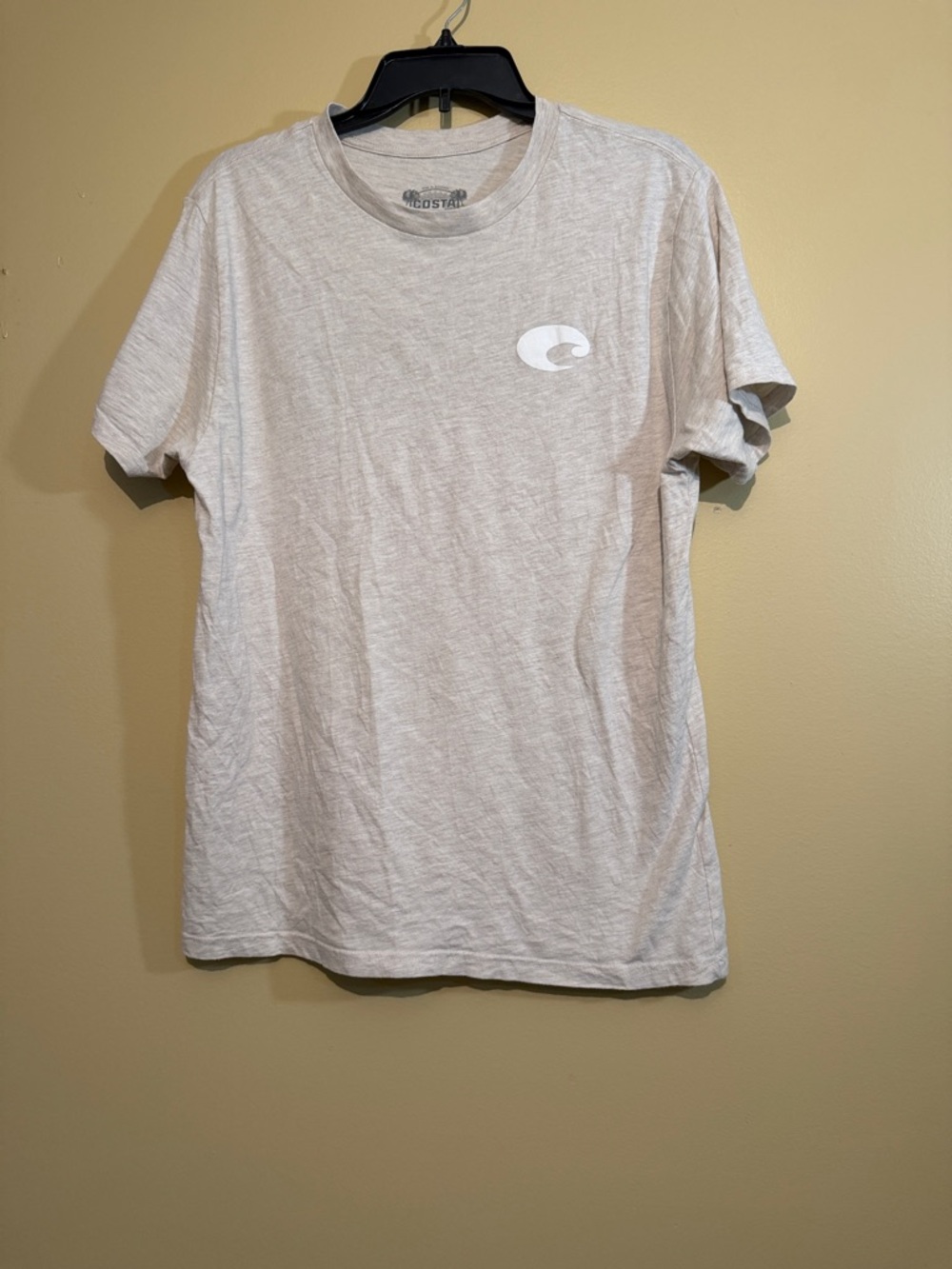 Costa Tan Short Sleeve Tee with Small Chest Logo